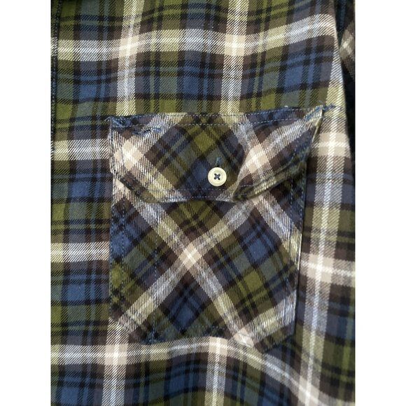Pendleton WOOLENMILLS Wool Flannel Shirt Size XXL  PLAID BLUE/GREEN - Picture 14 of 16